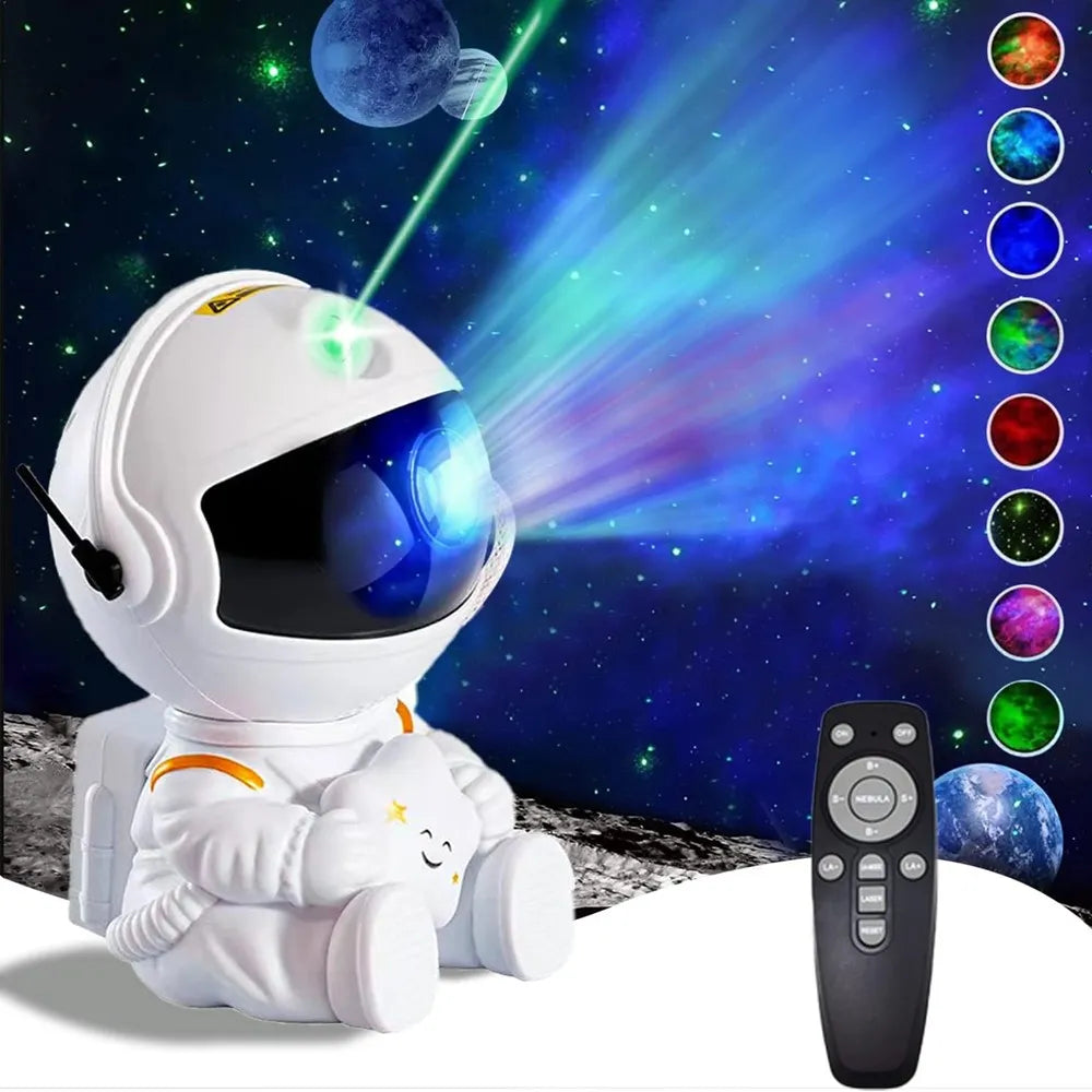 Star Projector Astronaut Space Galaxy Night Light Starry Nebula Ceiling LED Lamp for Bedroom Home Decorative kids gift