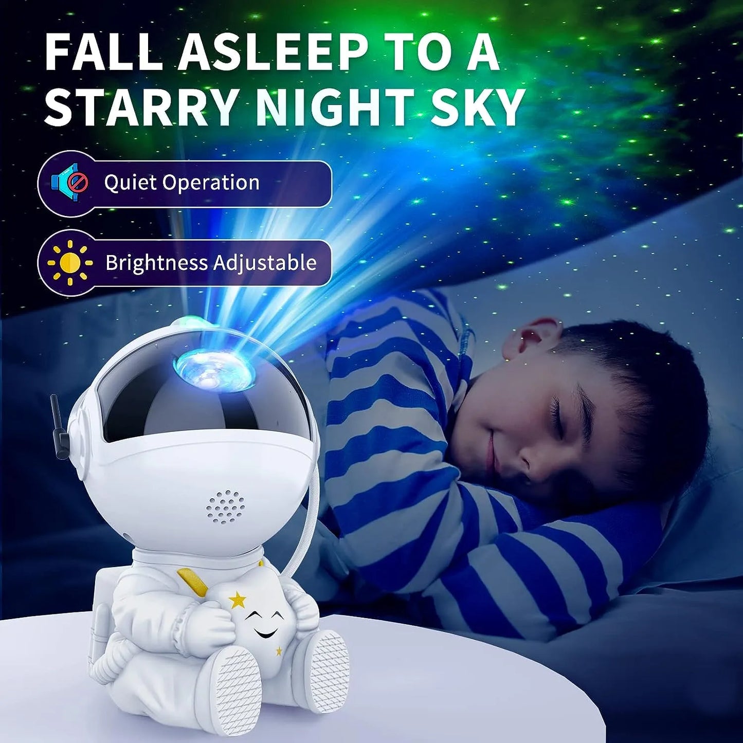 Star Projector Astronaut Space Galaxy Night Light Starry Nebula Ceiling LED Lamp for Bedroom Home Decorative kids gift
